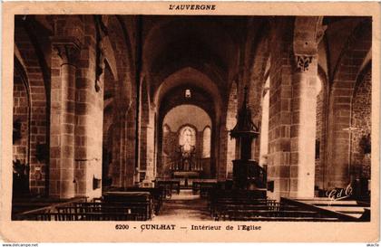 CPA L'Auvergne CUNLHAT L'Intérieur de l'Église (409912)