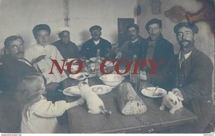 CARTE PHOTO : DANGE-SAINT-ROMAIN REPAS DES EMPLOYES 86 VIENNE