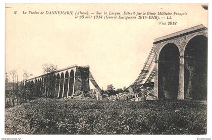 Carte Postale France-Dannemarie- Viaduc détruit 1914-16  VM37080