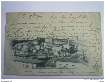 DARNEY  (Vosges)  :  DARNEY  (carte bleutée)   1900