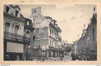VAL D'OISE  95 DEUIL LA BARRE - DEUIL - RUE DE L'EGLISE