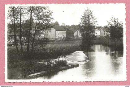 67 - DIEMERINGEN - Carte photo - Rivière EICHEL - Partie du village - 3 scans