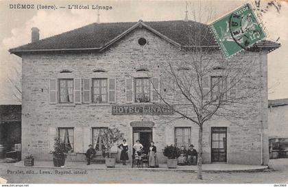 DIEMOZ (Isère) - L'Hôtel Linage - Voyagé (2 scans)