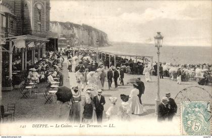 Dieppe - Le Casino - Les Terrasses CPA