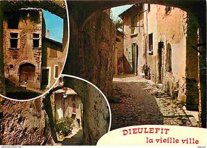 Carte Postale - 26 - Dieulefit - La vieille ville - Multivues - Flamme Postale de Dieulefit - CPM - Voir Scans Recto-Ver