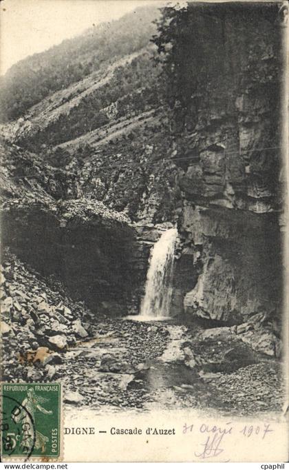 CPA Digne Cascade D'Auzet