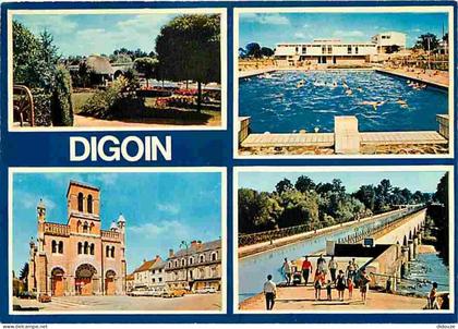 71 - Digoin - Multivues - Automobiles - Piscine - CPM - Voir Scans Recto-Verso