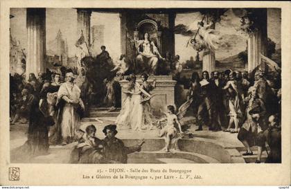 CPA Dijon Salle des Etats de Bourgogne Les Gloires de la Bourgogne par Levi