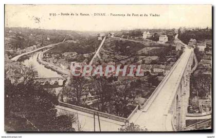 CPA Dinan Bords de la Rance Dinan Panorama du Port et du Viadu