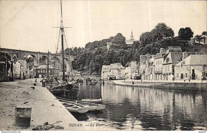 CPA Dinan Le Port Bateaux