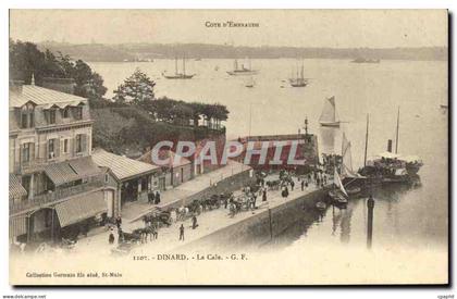 CPA Dinard La Cale Bateaux