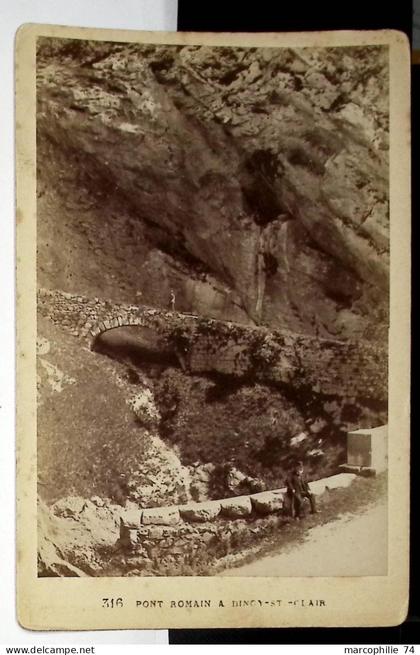 DINGY SAINT CLAIR PONT ROMAIN GRANDE CARTE PITTIER ANNECY RARE