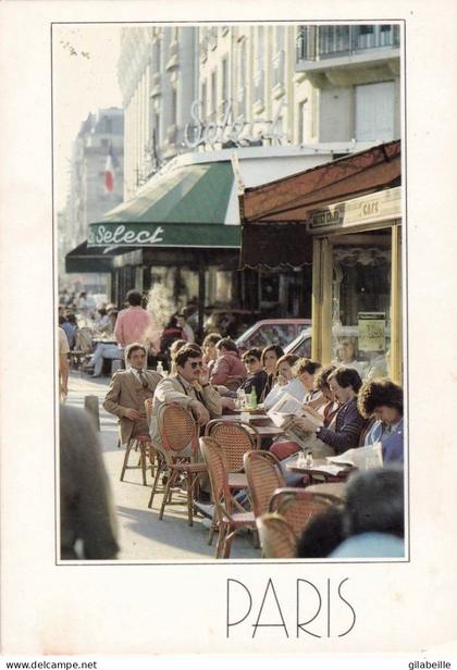 75 - PARIS 02 - terrasse de café boulevard Montmartre