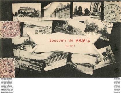 PARIS VIIe ARRONDISSEMENT  SOUVENIR DE PARIS 1906