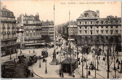 (02/05/26) 75-CPA PARIS - 3-10-11ème ARRONDISSEMENT - PLACE DE LA REPUBLIQUE