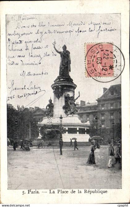 Paris CPA Place de la Republique