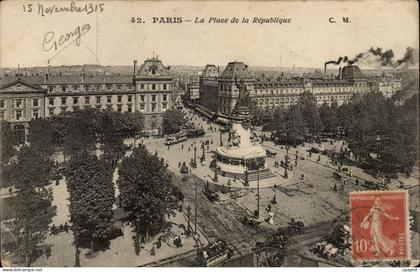 Paris CPA Place de la Republique