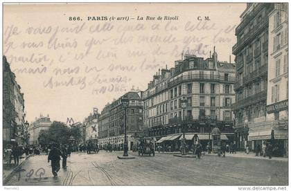 PARIS - IVème arrondissement - La Rue de Rivoli