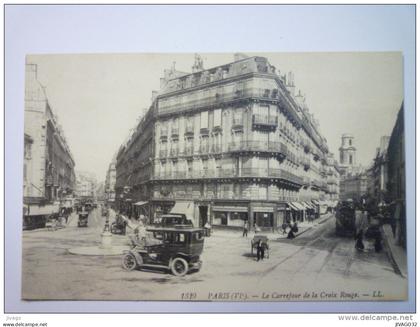 PARIS  06  :  Le Carrefour de le  CROIX-ROUGE