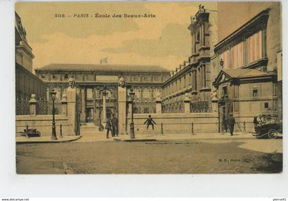 PARIS - VIème arrondissement - Ecole des Beaux Arts (belle carte toilée )