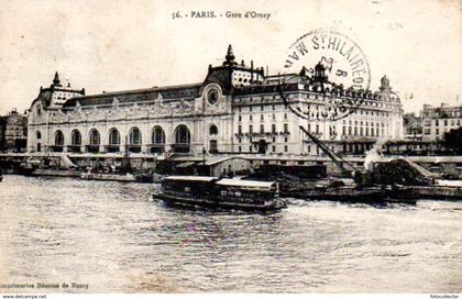 Paris 07 : Gare d'Orsay (carte publicitaire La Belle Jardinière)