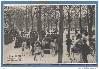 75 - PARIS - Arr. 08 -- Promenade à Âne aux ....
