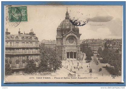 75 - PARIS - Arr. 08 --  Tout Paris - N° 1874 - Place et Eglise....