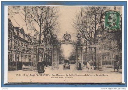 75 - PARIS - Arr. 08 --  Tout Paris - N° 58 m - Parc Monceau