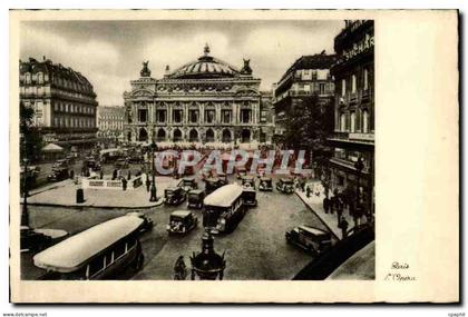Paris - 9 - L'Opera - autobus CPA