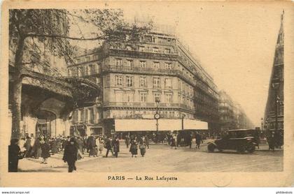 PARIS 9eme arrondissement  rue lafayette
