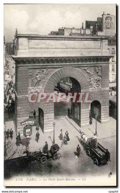 Paris - 10 - La Porte Saint Martin - CPA