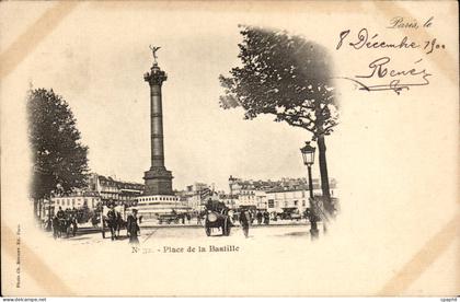 Paris - 10 - Place de la Bastille - CPA