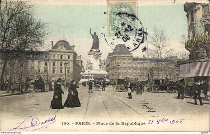 Paris - 10 - Place de la Republique - CPA
