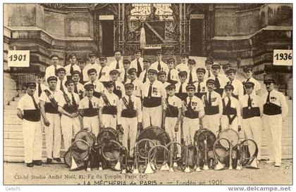 PARIS 11 - Fanfare LA MECHERIA de PARIS Rue Folie Méricourt - Tambours - Clairons