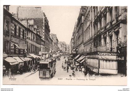 PARIS 11 - FAUBOURG DU TEMPLE - TRAM
