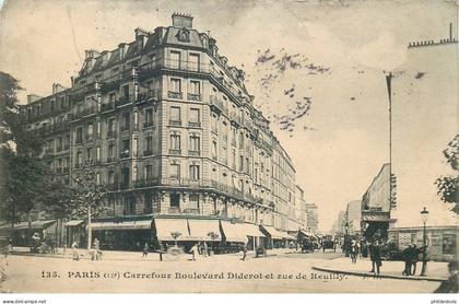 PARIS 12 Arrondissement  boulevard Diderot et rue de reuilly