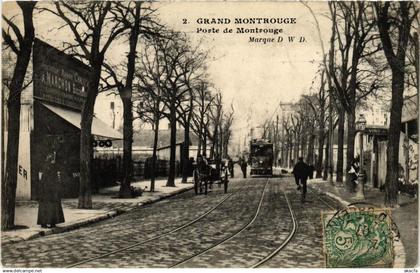 CPA PARIS 14e GRAND MONTROUGE Porte de Montrouge (673169)