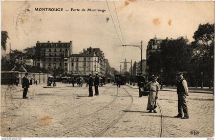 CPA PARIS 14e MONTROUGE Porte de Montrouge (673165)