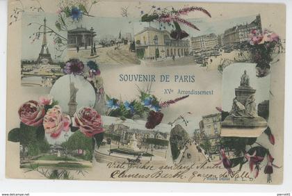 PARIS - XVème arrondissement - Vues multiples "Souvenir de PARIS - XVème arrondissement "