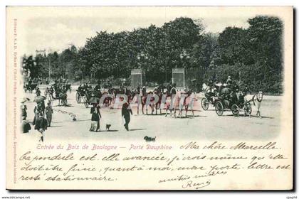 Paris - 16 - Bois de Boulogne - Porte Dauphine - chien - dog CPA