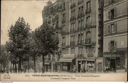 75 - PARIS - arrondissement 18 - Place Constantin Pecqueur - Montmartre - épicerie
