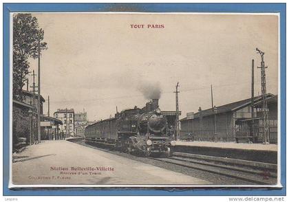 75 - PARIS - 19 Arr. --  Tout PARIS --  station Belleville Villette