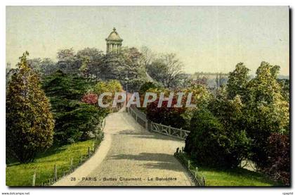 Paris - 19 - Buttes Chaumont - Belvedere CPA
