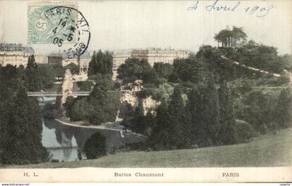 Paris - 19 - Buttes Chaumont CPA