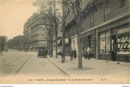 PARIS 20 eme arrondissement  avenue Gambetta " A LA PETITE JEANNETTE "