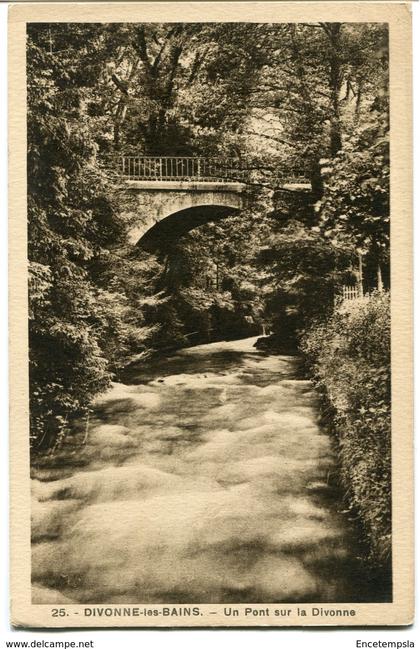 CPA - Carte postale - France - Divonne les Bains - Un Pont sur la Divonne  (CPV780)