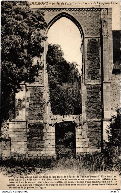 CPA Dixmont Restes de l'Eglise du Prieure FRANCE (1452333)