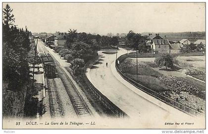 - ref K 389 - jura - dole - la gare de la begude - ligne de chemin de fer - train - gare - carte bon etat -