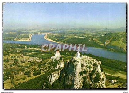CPM Donzere Drome vue aerienne du Rhone