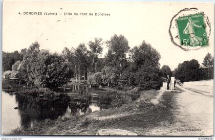 45 DORDIVES - l'ile du pont de dordives